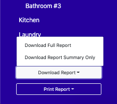 Download Report menu showing Download Full Report and Download Report Summary Only